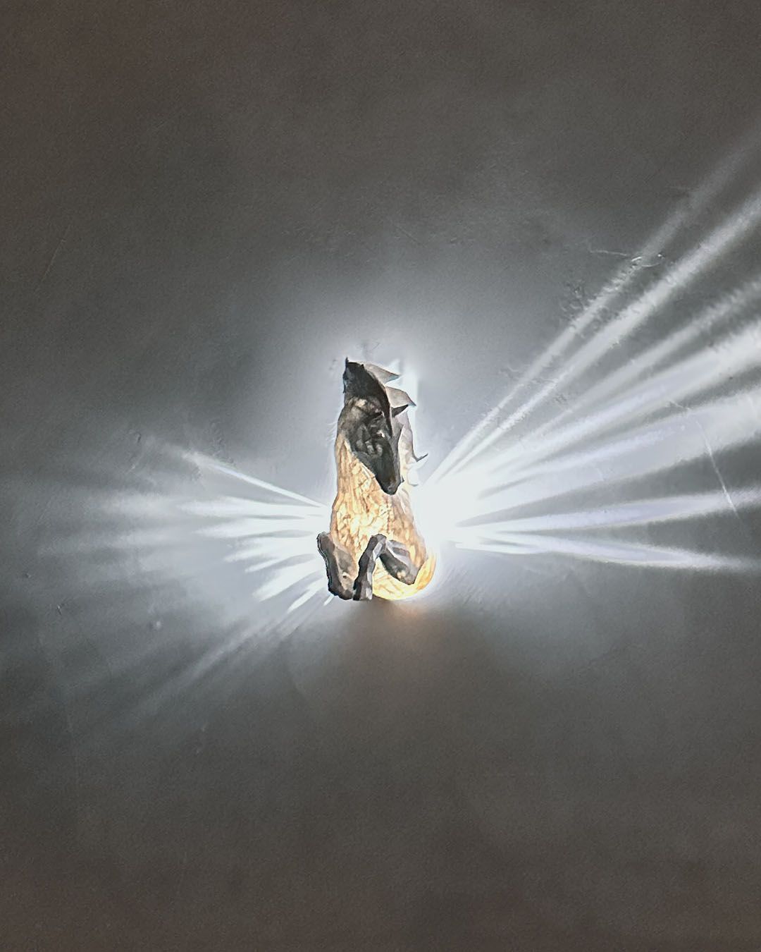 Pegasus LED Wandlampe - Flügel erstrahlen an der Wand