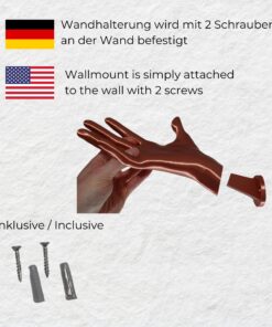 Exklusive Wandhalterung für Bälle - Hand Design - Wandhalter für