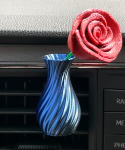 Knuffige Mini Auto-Vasen im Set - Rose Car Charm