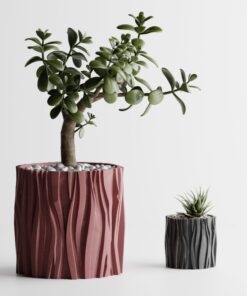 Vase im Design Baumrinde - Tree Bark Pflanzgefäß Version 1